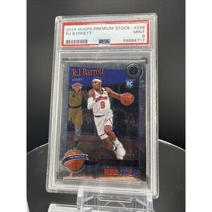 2019 Hoops Premium Stock Rj Barrett‎ ROOKIE #298  MINT 9 PSA New York Knicks